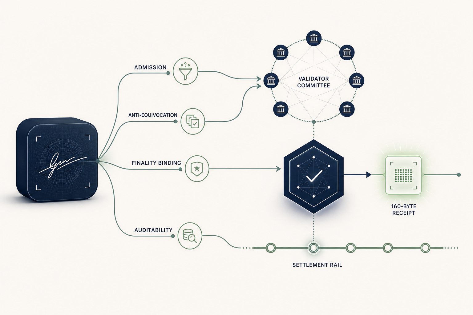 Unbundled transaction signature architecture